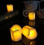 VRB Dec 6 Pcs Acrylic Flameless & Smokeless Decorative Candles Led Tea Light Candle Perfect for Gifting, Home, Birthday, Diwali, Christmas,Decorative Candles,Birthday (Melting Tealight - 6 Pcs) - Fast Shipping to USA & Canada - Image 3