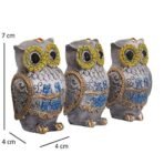 JaipurCrafts Polyresin Owl Family Set Showpiece, 3 in, Multicolour, 3 Piece - Fast Shipping to USA & Canada - Image 2