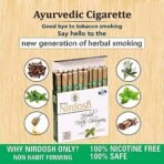 Livebasil Nirdosh Nicotine Tobacco Free Herbal Cigarettes Export Quality, White, (4 pack of 20 sticks) - Fast Shipping to USA & Canada - Image 3