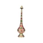 Pure Brass Gulab Pash Rose Water Holy Water and Perfume Sprinklers Gangajal Spray Bottle for Pooja/Puja Mandir Temple (Gold, 10 inches 1piece Color) - Fast Shipping to USA & Canada