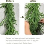 VRB DecTM 1Pcs 6 Ft/Feet Green Pine Tinsel Christmas Garlands Ribbon for New Year Xmas and Tree Decoration/Christmas Decorations Ornaments Tree Garland. (Pine Garland 1pcs) - Fast Shipping to USA & Canada - Image 2