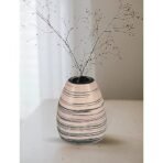 Xtore Marbled Ceramic VASE with Green Striped Pattern for Home Decor (Pack of 1, Green and Cream) - Fast Shipping to USA & Canada - Image 2