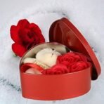 Webelkart Artificial Flower Gift Box (Red, 3 Piece), Artificial Flora - Fast Shipping to USA & Canada - Image 2