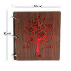 Sehaz Artworks JustForYou-9X8 80 Photos Wooden Photo Album for memorable Gift on Boyfriend Girlfriend Husband Wife Spouse Birthdays, Valentines day, Anniversary, Monthsary Cute Gift for couples - Fast Shipping to USA & Canada - Image 4