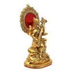 JaipurCrafts Premium Gold Plated Saraswati Idol Murti Statue for Home and Pooja Decor| Saraswati Murti for Gift, 33 x 13 Centimeters - Fast Shipping to USA & Canada - Image 2