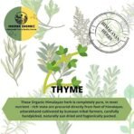 Indiana Organic Thyme herb Dry Whole Leaves - 40 Gm | 100% Natural | No Artificial Colour Flavour added 40 gram (Pack of 1) - Fast Shipping to USA & Canada - Image 3