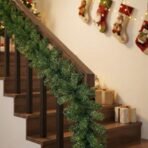 CraftVatika Christmas Garland for Home Decorations, 7.2ft/Feet for Xmas Home, Christmas String Garland for Door, Staircase, Tree, Xmas Tree Garlands Long String for Office Tree Decorations - Fast Shipping to USA & Canada - Image 3