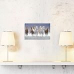 Sehaz Artworks '7 Horse The Border Run' Rectangular Wall Sign Decal (Wooden, 30 cm x 20 cm x 1 cm) - Fast Shipping to USA & Canada - Image 2