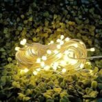 One94Store 12 Meter Long 36 LED Dhoom String Lights, 8mm Waterproof Rice Bulb LED Lights for Indoor & Outdoor Decoration | Festival, Party, Wedding, Garden (Warm White) - Pack of 1 - Fast Shipping to USA & Canada - Image 4