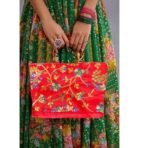 Xtore Beautiful Handmade Purse with Work for Women (Pack of 1, Red) - Fast Shipping to USA & Canada - Image 2