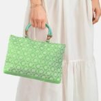 Xtore Beautiful Handmade Purse for Women (Pack of 1, Light Green) - Fast Shipping to USA & Canada - Image 5