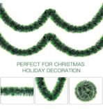 VRB Dec 6 Pcs Christmas 6Ft Tinsel Garland Xmas Tree Decorations Christmas Tree Home Wedding Decoration for New Year Party Indoor/Outdoor Home Decor (Dark Green - 6 Pcs), 10 Cm - Fast Shipping to USA & Canada - Image 3