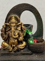 Global Grabbers Polyresin Table Top Indoor Outdoor Water Fall Fountain with LED Lights Home Decor Decoration Gift Gifting Items-GOL_BRO-SF25-(1) - Fast Shipping to USA, Canada & India - Image 2