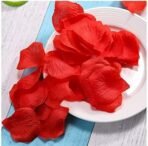 VRB Dec Silk (300Pcs Artificial Rose Petals Flowers Fake Water Floating Flowers For Pooja Thali, Festival And Events, Home, Table, Badroom, Pooja Room, Diwali Decoration Items And Diy (Red) - Fast Shipping to USA & Canada - Image 3