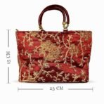 Xtore Beautiful Handmade Purse with Golden Work for Women (Pack of 1, Maroon) - Fast Shipping to USA & Canada - Image 4