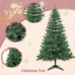 CraftVatika 6 Feet Christmas Tree with LED and Stand for Home Office Decor, X-Mas Tree for Indoor Party Setup, Festive Holiday Decoration Items, Seasonal Display Item for Living Room and Events - Fast Shipping to USA & Canada - Image 4