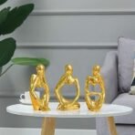 Xtore Golden Thinker Statue for Home Decor | Table Decor (Pack of 1, Golden) - Fast Shipping to USA & Canada - Image 5