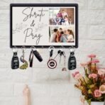 Webelkart Premium Customised Name with Image Upload Wood Key Holder, Personalised Key Holder for Home,Gift Items for Home Decor (12 x 10, 7 Hooks) - Fast Shipping to USA & Canada - Image 3