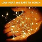 One94Store 5 Meter 50 LED Bttery Powered Fairy Light, Waterproof Copper String Light for Indoor & Outdoor Home Decoration, Diwali, Christmas, Wedding (Warm White, Pack of 1) - Fast Shipping to USA & Canada - Image 5