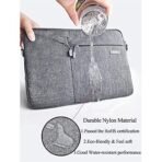 Xtore Elegance Plus Laptop Shoulder Bag Notebook Slim Carrying Case - (15.6 inches, Grey) - Fast Shipping to USA & Canada - Image 5