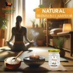 Original Natural Plant Based Bhimseni Mangal Gold Camphor Orgenic Solid Kapoor for Kapur Dani, Puja, Havan, Arati, Air Freshener Pack in Premium Glass Bottle (25gm Pack of 1) - Fast Shipping to USA & Canada - Image 5