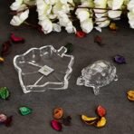 JaipurCrafts Designer Crystal Turtle Tortoise with Plate for Feng Shui and Vastu Best Gift for Career and Good Luck - Fast Shipping to USA & Canada - Image 2