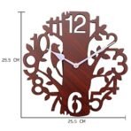 Sehaz Artworks Wall Watch for Home | Wooden Wall Clock for Living Room Stylish Wall Clock | Analog Clocks for Home - 10 Inch Brown - Fast Shipping to USA & Canada - Image 5