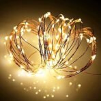 One94Store 5 Meter 50 LED Bttery Powered Fairy Light, Waterproof Copper String Light for Indoor & Outdoor Home Decoration, Diwali, Christmas, Wedding (Warm White, Pack of 1) - Fast Shipping to USA & Canada - Image 2