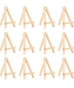 VRB DecTM 20Pcs Wooden Foldable/Adjustable Easel Stand for displaying Great Artwork Sketch,Art Painting,Canvas,Business Promotions, Display, Artist Students (6 Inch Mini Easel Stand - 20 Pcs) - Fast Shipping to USA & Canada