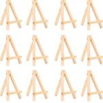 VRB DecTM 20Pcs Wooden Foldable/Adjustable Easel Stand for displaying Great Artwork Sketch,Art Painting,Canvas,Business Promotions, Display, Artist Students (6 Inch Mini Easel Stand - 20 Pcs) - Fast Shipping to USA & Canada
