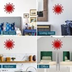 Sehaz Artworks Wooden Wall Clock for Home Stylish Wall Clocks for Living Room - 12 Butterflies Red - Fast Shipping to USA & Canada - Image 3