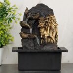 Global Grabbers Polyresin Table Top Indoor Outdoor Water Fall Fountain with LED Lights Home Decor Decoration Gift Gifting Items-GOL_BRO-SF5-(000) - Fast Shipping to USA, Canada & India - Image 2