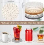 VRB Dec 6pcs Coaster Set/Tea Coasters Set for Dining Table,Dinner Table,Office Table,Coasters for Cups Set of 6,Coasters for Cups Set of 6. (Jute Coaster Set of 6) - Fast Shipping to USA & Canada - Image 2