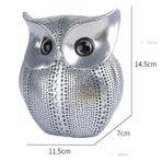 Xtore Modern Classy Lucky Owl Resin Art Figure Showpiece (Silver), 1 Piece - Fast Shipping to USA & Canada - Image 4