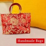 Xtore Beautiful Handmade Purse with Golden Work for Women (Pack of 1, RED) - Fast Shipping to USA & Canada - Image 5
