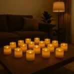 Xtore Votive Smooth Electric Flameless Candles | Perfect for Home DECOR, mandir, Date Nights Gifting - (Pack of 16) - Fast Shipping to USA & Canada
