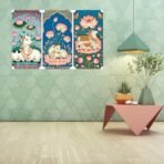 Webelkart Premium Cow Vastu Prosperity Wall Art Painting for Wall Decoration,Big Size Multiple Frames,Beautiful Nature Wall Painting for Living Room, Bedroom, Office, Hotels, Drawing Room (12x18" Inches) - Fast Shipping to USA & Canada - Image 4