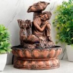 Global Grabbers Polyresin Table Top Indoor Outdoor Water Fall Fountain with LED Lights Home Decor Decoration Gift Gifting Items-A_COP-SF12 - Fast Shipping to USA, Canada & India - Image 4