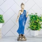 Global Grabbers New Standing Buddha Statue showpiece Idol Home Decor Items for Living Room and Gifts (Blue Golden) - Fast Shipping to USA, Canada & India - Image 4