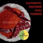 Indiana organic Kashmiri Chilli Powder | Freshly Ground Lal Mirch Spice - Deep Red Colour, Mild Flavor | kashmiri Stemless lal mirch powder - 400 Gram - Fast Shipping to USA & Canada