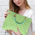 Xtore Beautiful Handmade Purse for Women (Pack of 1, Light Green) - Fast Shipping to USA & Canada - Image 3