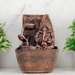 Global Grabbers Polyresin Table Top Indoor Outdoor Water Fall Fountain with LED Lights Home Decor Decoration Gift Gifting Items-A_COP-SF22 - Fast Shipping to USA, Canada & India - Image 2