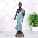 Global Grabbers New Standing Buddha Statue showpiece Idol Home Decor Items for Living Room and Gifts (BLU_BLK-DB8) - Fast Shipping to USA, Canada & India - Image 4