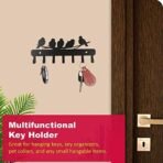 Sehaz Artworks Metal Key Holder for Home | Bird Key Hooks | Key Holder for Home Decor Stylish | Key Stand for Wall (7 Hooks, Black) - Fast Shipping to USA & Canada - Image 5