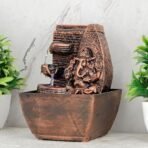 Global Grabbers Polyresin Table Top Indoor Outdoor Water Fall Fountain with LED Lights Home Decor Decoration Gift Gifting Items-A_COP-SF22 - Fast Shipping to USA, Canada & India - Image 3