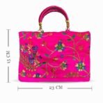 Xtore Beautiful Handmade Purse with Work for Women (Pack of 1, Megenta) - Fast Shipping to USA & Canada - Image 4