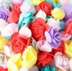 VRB Dec Artificial Small Foam Flowers Fake Foam Water Floating Flowers for Pooja Thali, Festival and Events, Home, Table, Badroom, Pooja Room, Diwali Decoration Items and DIY Craft (Dark Pink, 50) - Fast Shipping to USA & Canada - Image 4