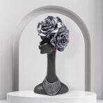 Xtore Home Decor Resin African Lady Showpiece (Black, Pack of 1) - Fast Shipping to USA & Canada