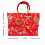 Xtore Beautiful Handmade Purse with Work for Women (Pack of 1, Red) - Fast Shipping to USA & Canada - Image 4