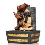 Global Grabbers Polyresin Table Top Indoor Outdoor Water Fall Fountain with LED Lights Home Decor Decoration Gift Gifting Items-GOL_GRY-S8-(000) - Fast Shipping to USA, Canada & India - Image 4